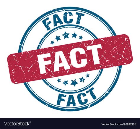 Fact Stamp Fact Round Grunge Sign Fact Royalty Free Vector