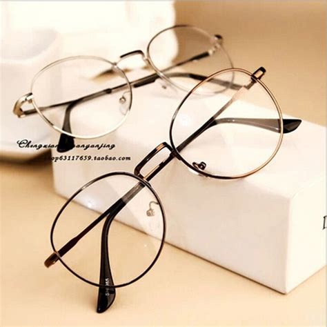 vintage luxury brand full rim gold eyeglass frame glasses frame retro spectacles round computer