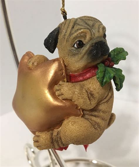 Danbury Mint Pugs And Kisses Collection Pug Dog “swinging On A Star