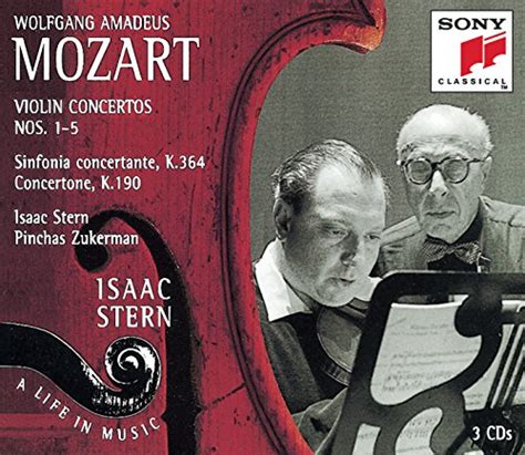 Mozart Violin Concertos No 1 5 Sinfonia Concertante Concertone Isaac Stern Amazon Fr