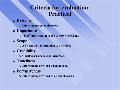 Evaluation Meaning