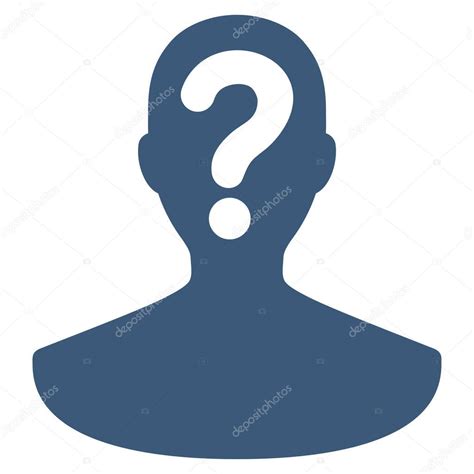 Icon Unknown Person Unknown Person Flat Vector Icon — Stock Vector