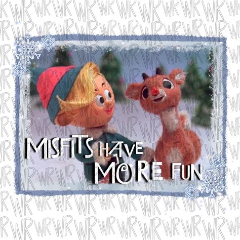 Misfits Have More Fun Rudolph Png Etsy