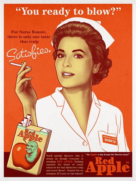 Red Apple Poster Vintage Humor Pub Vintage Funny Vintage Ads Creepy Vintage Vintage Nurse