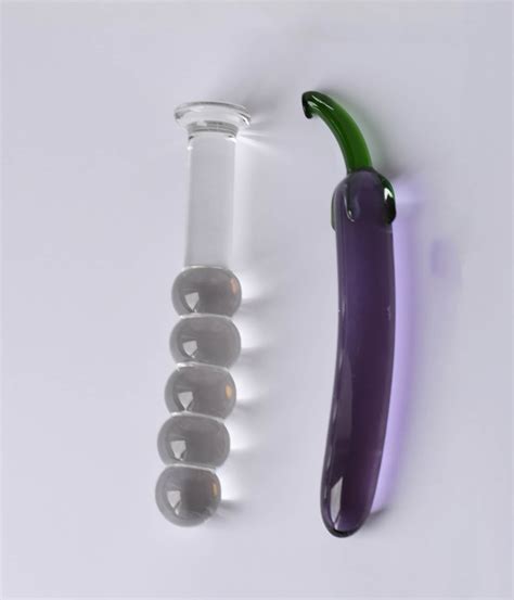 Beaded Clear Glass Dildo Ribbed Glass Wand Adult Sex Toy Etsy
