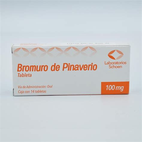 Bromuro De Pinaverio 100mg Caja Con 14 Tabletas Gi Shoen Farmacias
