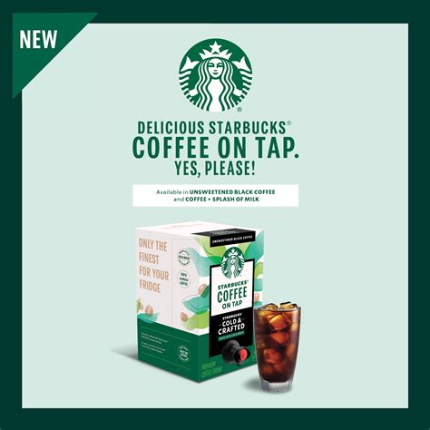 Starbucks Cold And Crafted On Tap Coffee Drink Splash Of Milk 72 Fl Oz
