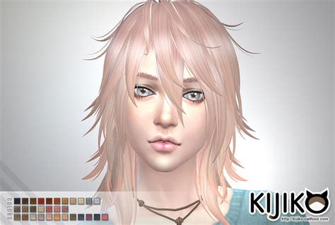 Sims 4 Hairs ~ Kijiko Sims Pink And Fluffy Long Hair
