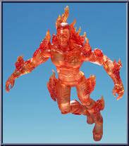 With his fiery form, he can burn through just. Human Torch (Flying) - Fantastic Four - Movie - Series 2 ...
