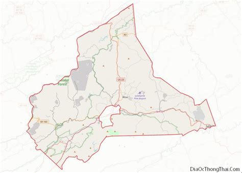 Map Of Wise County Virginia