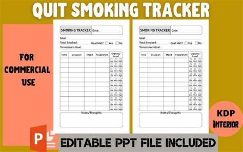 Quit Smoking Tracker Printable