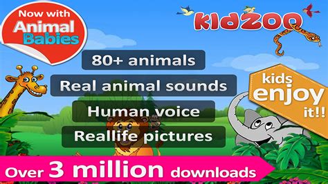 Kids Zoo Animal Sounds And Pictures For Kids With Real Voice And