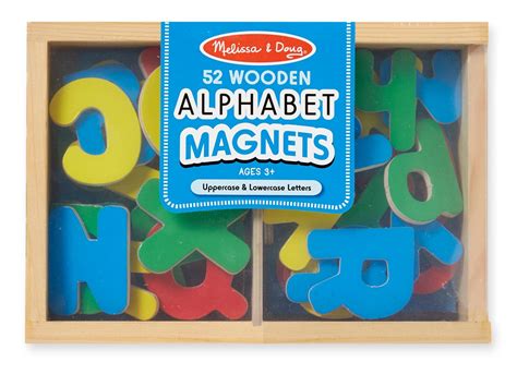 Melissa And Doug 52 Wooden Alphabet Magnets In A Box