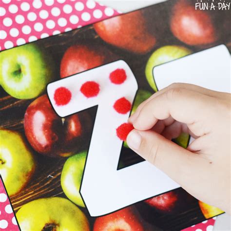 Apple Abcs Free Printable Fine Motor Cards Fun A Day