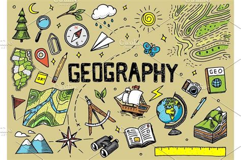 Set Of Geography Symbols In 2021 Geography Leaves Wallpaper Iphone