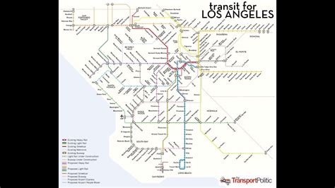 Los Angeles Metrorail Map