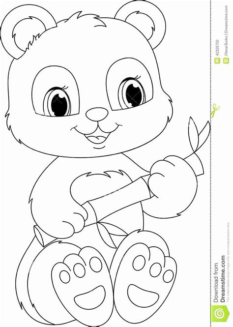 Coloring Pages Panda Baby
