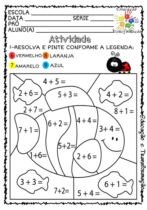 Atividade De Matematica 4 Ano Adição E Subtração