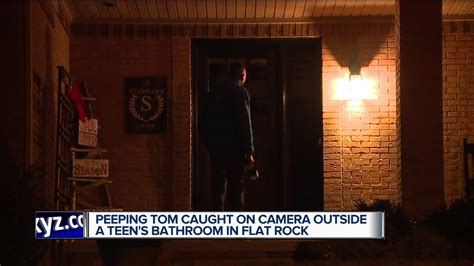 Peeping Tom Caught On Camera Outside A Teens Bathroom In Flat Rock