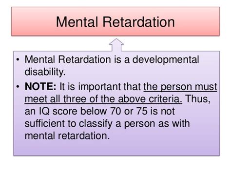 Mental Retardationintellectual Disability Vdefinition And Its Causes