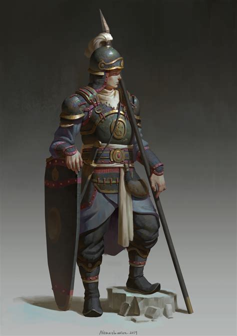 Artstation Infantry Soldier Naranbaatar Ganbold Fantasy Concept