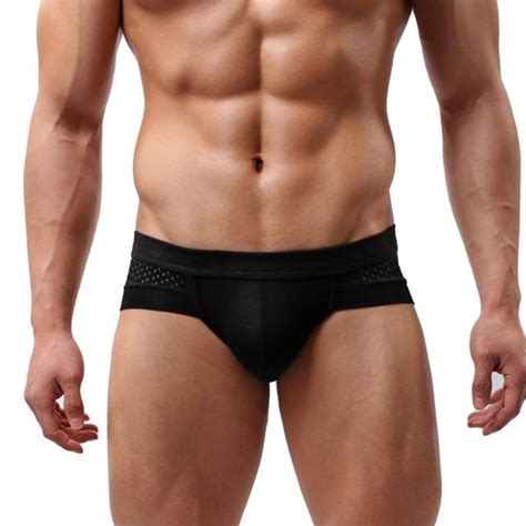 מוצר Sheer Mesh Bulge Enhancing Briefs Slip Spandex Underpants Sexy