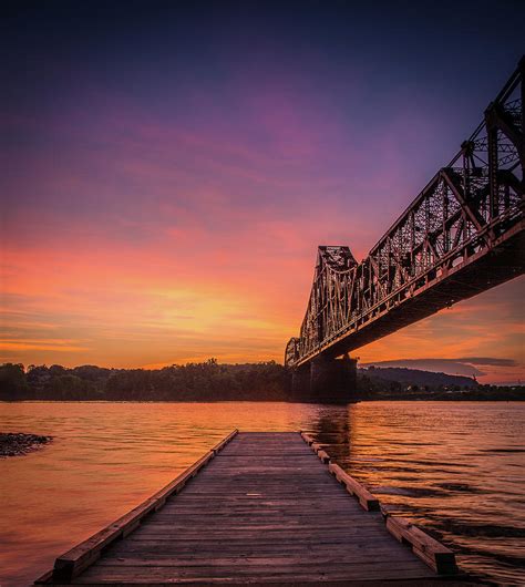 Ohio River Sunset Photograph By David Jugan Pixels