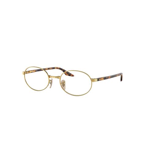 ray ban rb6481v optics eyeglasses yellow havana vintage frame clear lenses polarized 53 21