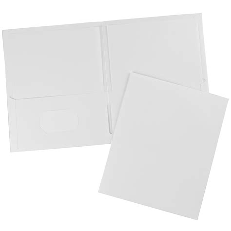 Avery Two Pocket Folders Holds Up To 40 Sheets 25 White Folders
