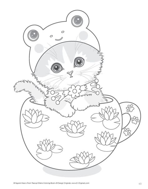 Feel free to mix and match colors to this dog and cat coloring page shows an adorable kitten sitting in front of its food bowl. Cat Coloring Pages Free Coloring Pages Coloring Book ...