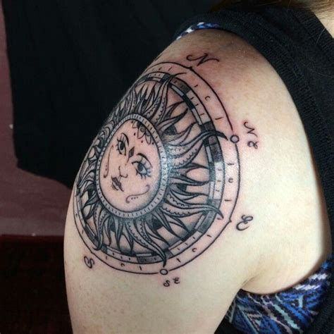Sun Compass Tattoo Tattoos Compass Tattoo Sun Tattoo