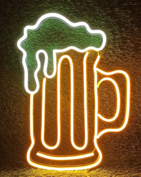 Vynes Beer Mug Led Neon Sign Light 12x18 Inches Decor For Room