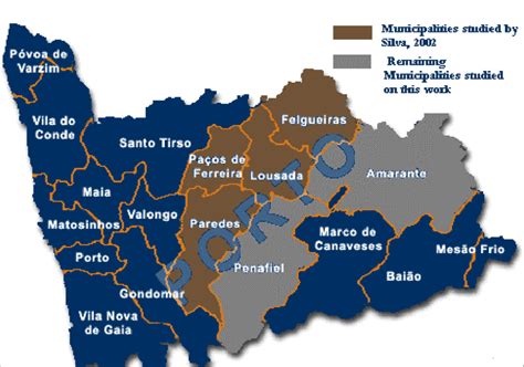 The Municipalities Of Porto District Download Scientific Diagram