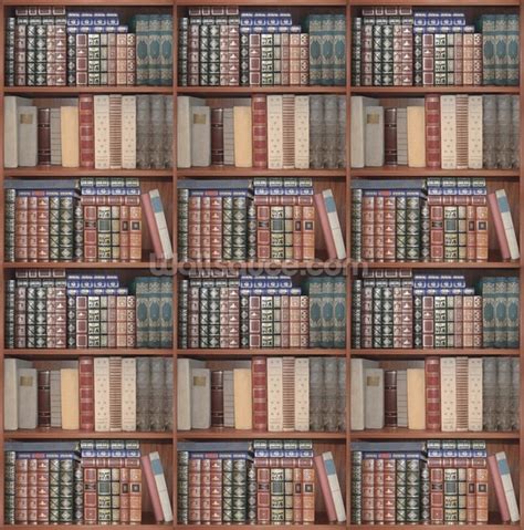 Repeating Books Wallpaper Wallsauce Uk