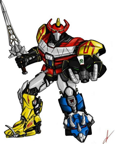 Mmpr Megazord Drawing By Concepts By Ac ∆∆shani Power Rangers