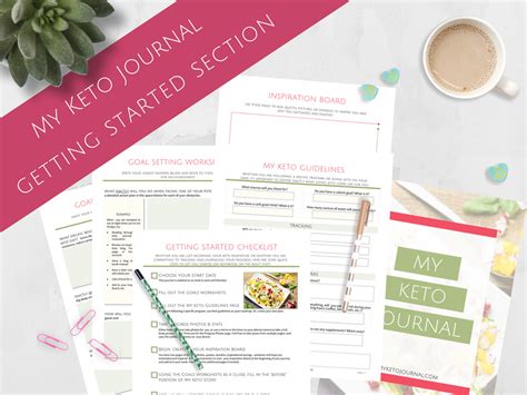 Printable 12 Week Keto Journal With Food Log Daily Diary And Meal