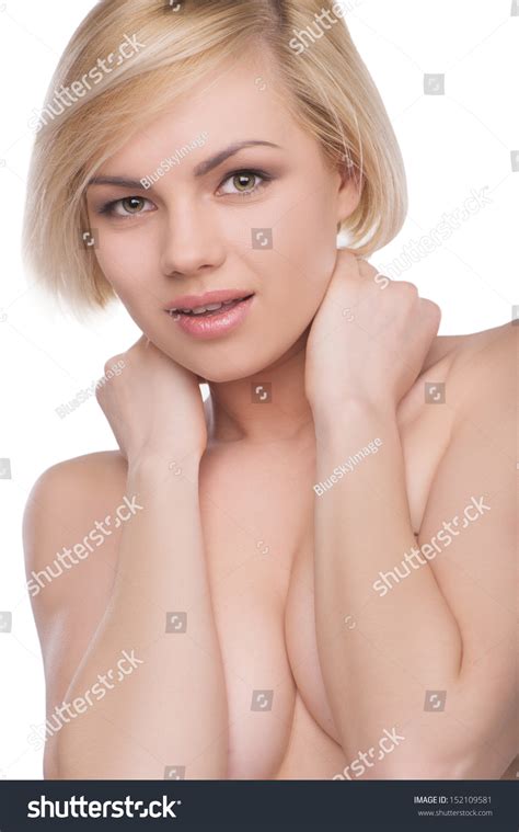Photo De Stock Naked Beautiful Beautiful Shirtless Woman Covering 152109581 Shutterstock
