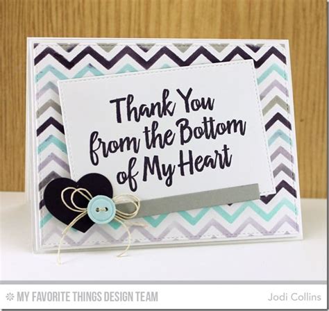 Thank You From The Bottom Of My Heart Mftwsc255 Inspirational Cards Cards Handmade