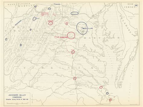 Jacksons Valley Campaign Situation During Winter Of 1861 62 By