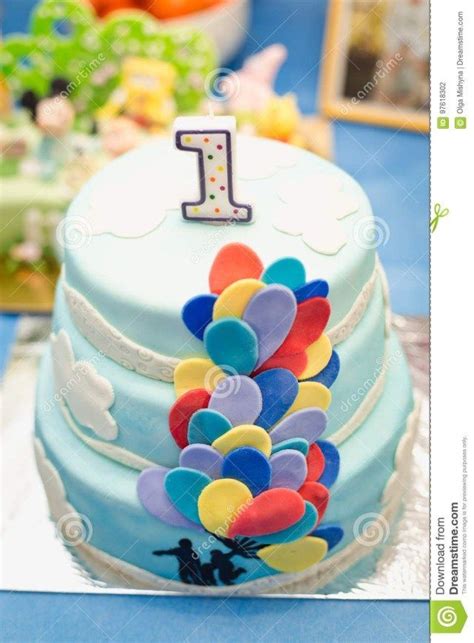 Marvelous Picture Of Blue And White Birthday Cake Entitlementtrap