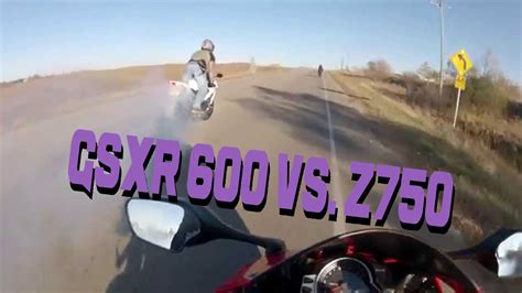 I don't have anything against gsxr's and r6's but they usually attract the squidliest owners. Highway Fun | GSXR 600 vs Z750 - YouTube