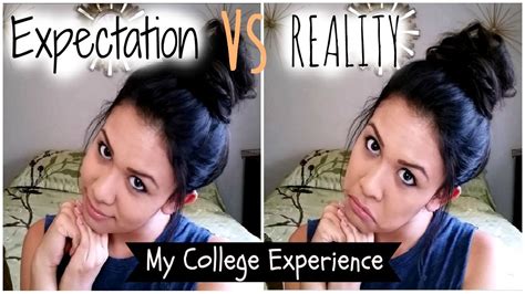 Expectation Vs Reality My College Experience Youtube