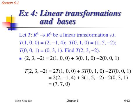 Ppt Chap 6 Linear Transformations Powerpoint Presentation Free