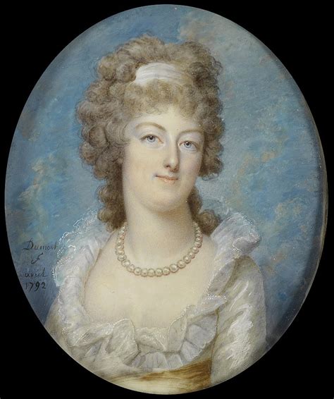 Ritratto Della Regina Maria Antonietta Con Una Collana Di Perle 1792