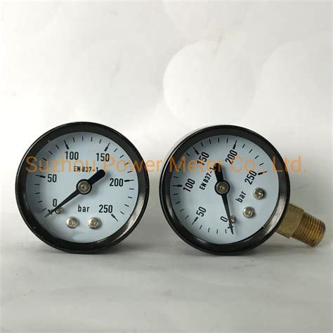 En837 1 Small Pressure Gauge 250 Bar 40mm Dial China Pressure Gauge