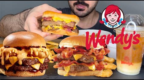 Hungry Beast Eats Wendy’s | Cheesy Burger | Beefanator | Vanilla Frosty