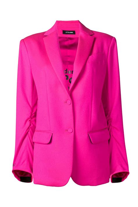 Fluo Pink Oversized Blazer Styland