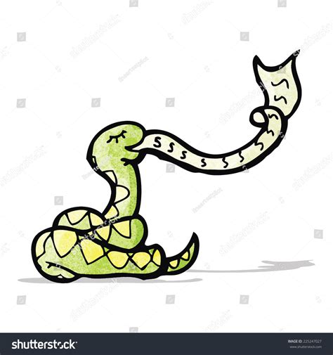 Cartoon Hissing Snake Stock Vector Royalty Free 225247027