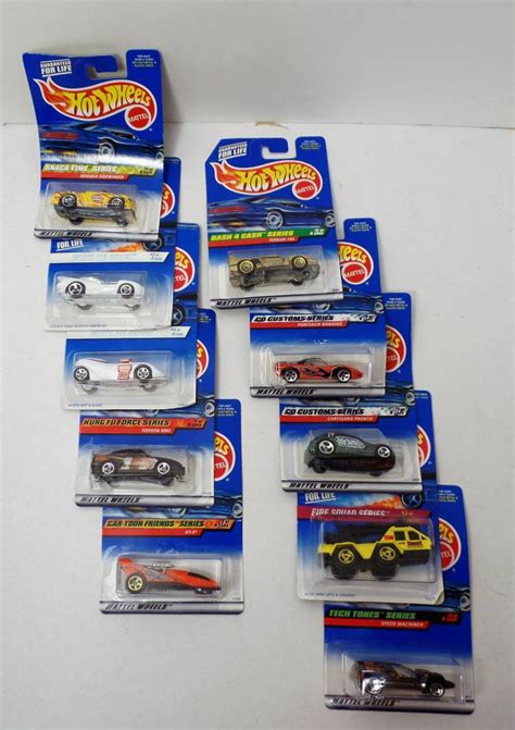 Hot Wheels Collectible Lot Of 10 Cars Collectors Series Var