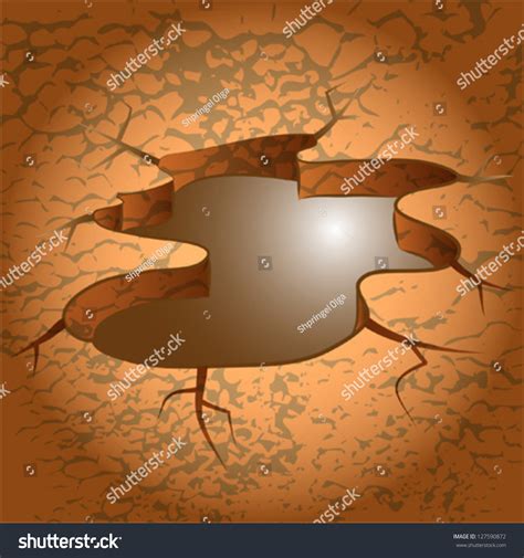 Pit Hole Puddle Water On Ground Background Vector 127590872
